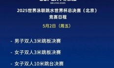 世俱杯:2025北京跳水世界杯总决赛赛程时间表 中国“梦之队”参赛名单